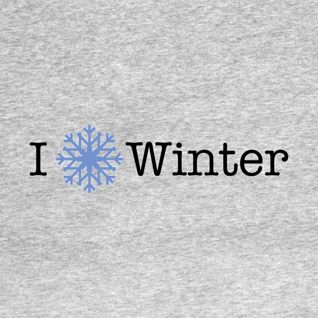 I (Snowflake) Winter Holiday Shirt by HolidayShirts